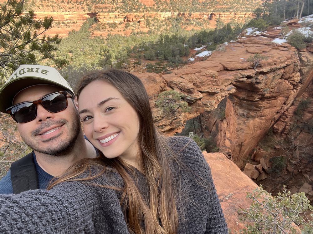 David and Carlie in Sedona, Arizona